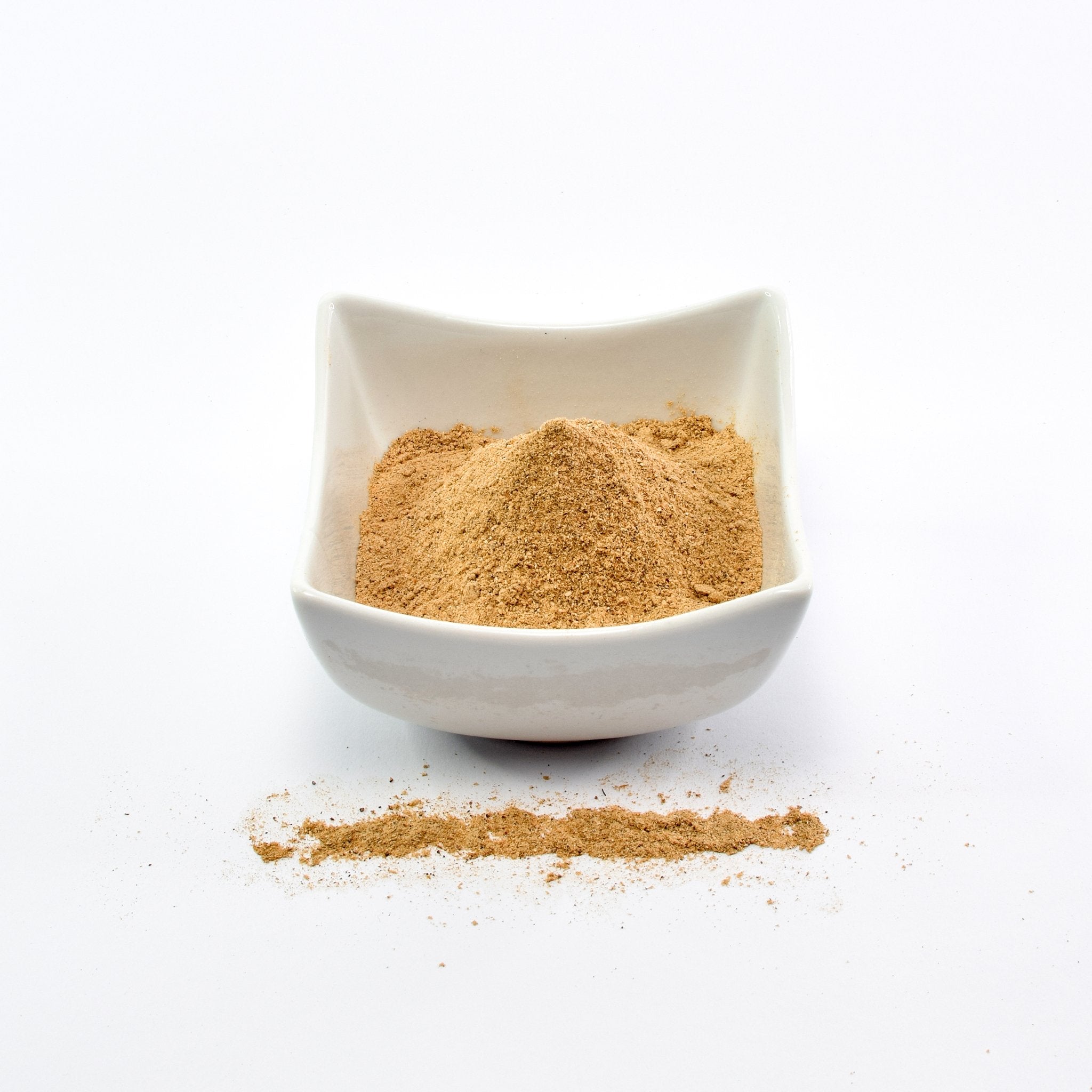 Organic Chanterelles powder on the table