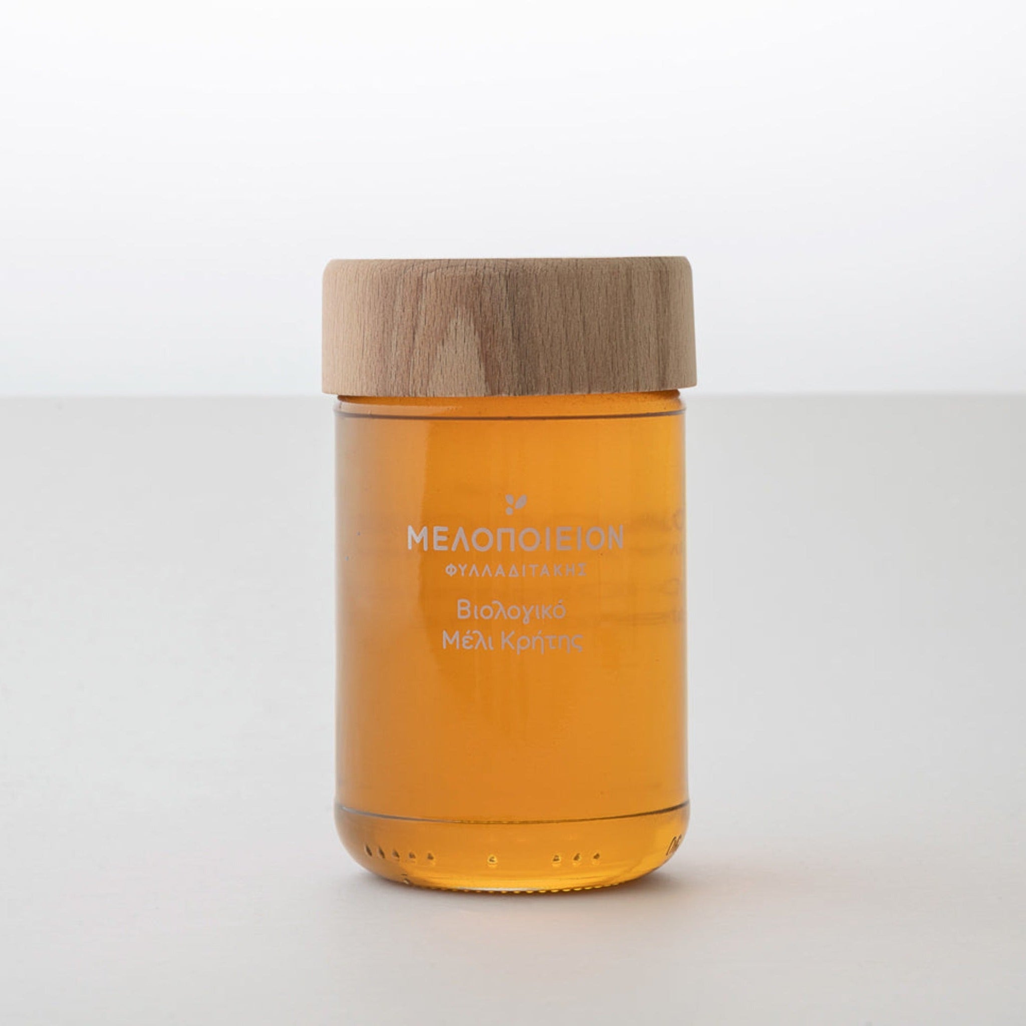 Organic Thyme Honey taste award from Crete in special jar. Premium elegant package.